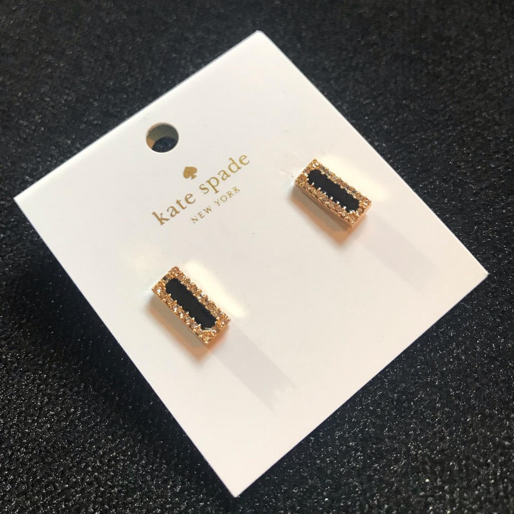 Kate Spade Black bar Earrings